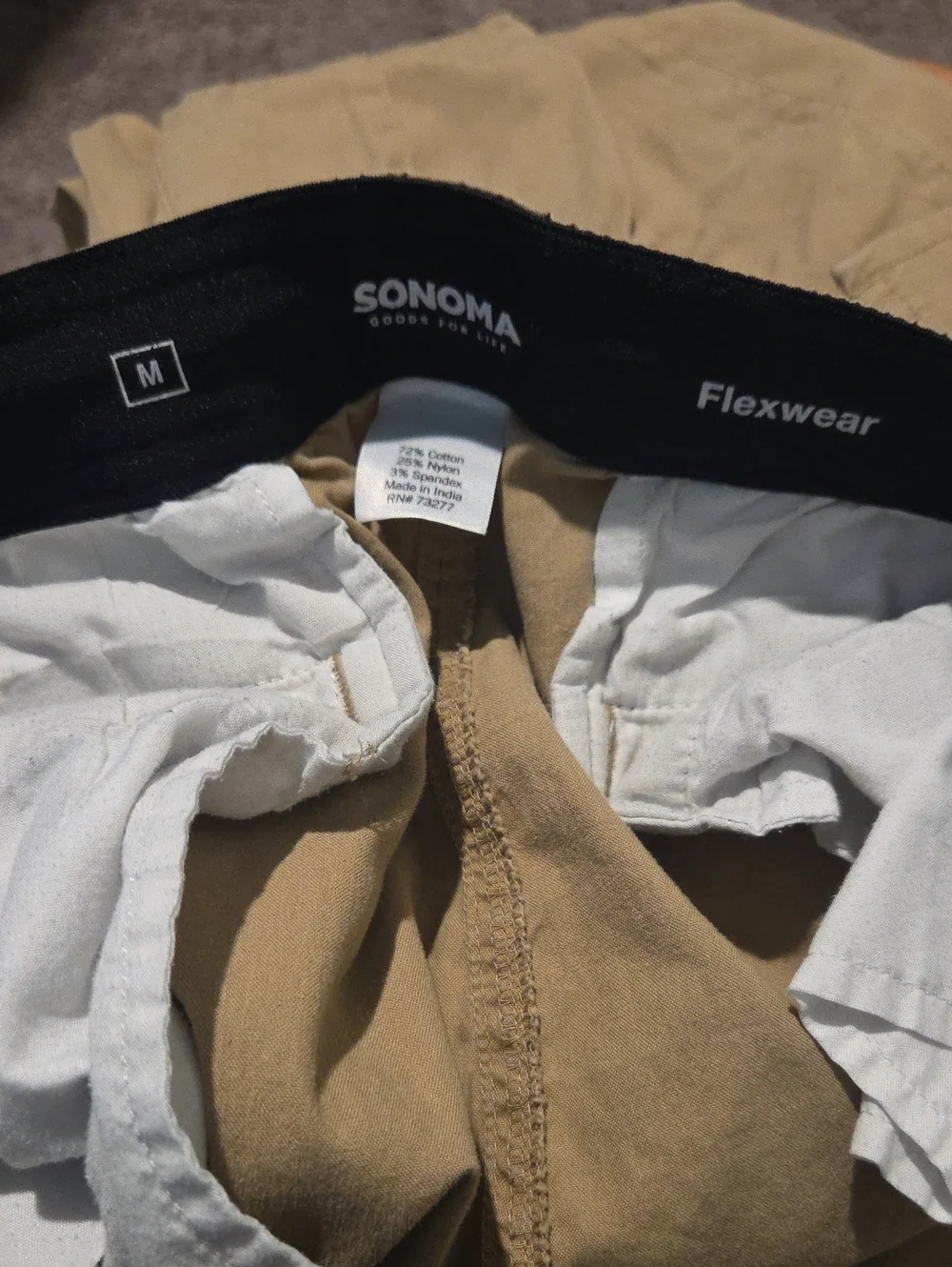 Sonoma Men's Cargo Jogger Pants in Khaki